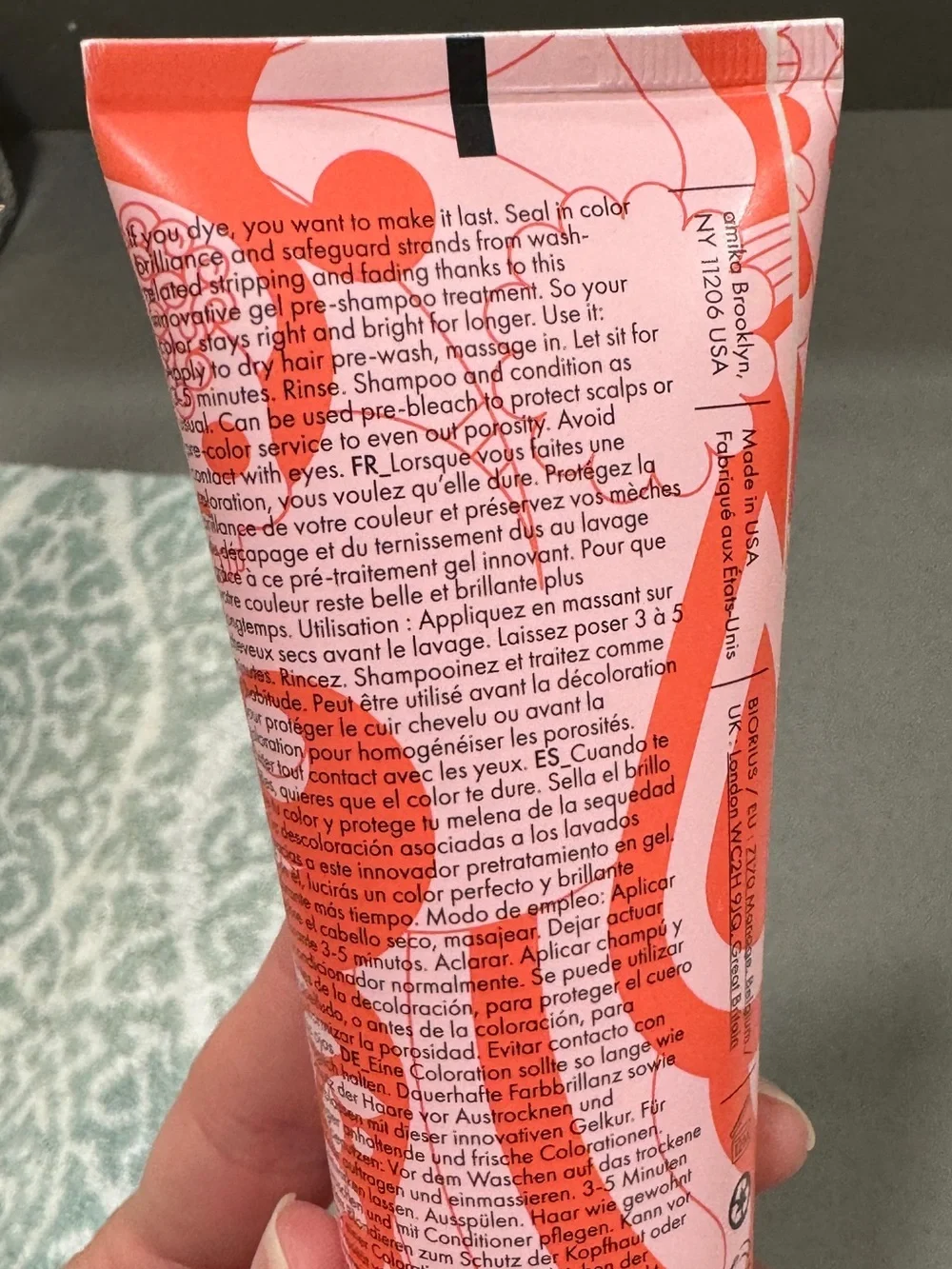 amika pre shampoo